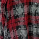 Vorschaubild 7 von Hemdbluse Damen Rot Kariert XS Casual Langarm