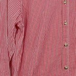 Vorschaubild 5 von Trachtenhemd Herren Rot Kariert Gr. 48 M Traditionell Langarm Baumwolle