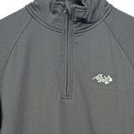 Vorschaubild 4 von Herren Langarmshirt Sportlich Grau Gr. S Polyester Half-Zip