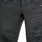 Vorschaubild 6 von Coated Slim Fit Cargohose Damen Schwarz W27 Streetwear