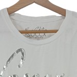 Vorschaubild 4 von Damen T-Shirt Gr. 38/M Weiß Logo Casual Baumwolle