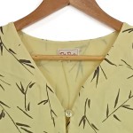 Vorschaubild 4 von Leichte Weste Damen Beige Gr. 44/XXL Viskose Florales Muster Knopf