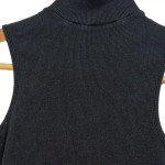 Vorschaubild 5 von Body Damen Gr. 36 Schwarz Rippstrick Basic Ärmellos Alltag Frühjahr/Sommer