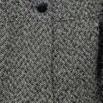 Vorschaubild 7 von Damen Wollmantel Kurzmantel Fischgrät Gr. 44 / XXL Schwarz Weiß
