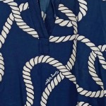 Vorschaubild 7 von Damen Bluse Gr. 36/S Blau Maritim Seil-Muster