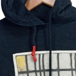Vorschaubild 3 von Damen Kapuzenpullover Hoodie Schwarz Mondrian Art Einheitsgröße
