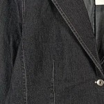 Vorschaubild 6 von Jeansjacke Damen Gr. 42/L Grau Vintage Streetwear Klassisch