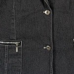Vorschaubild 7 von Jeansjacke Damen Gr. 42/L Grau Vintage Streetwear Klassisch
