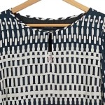 Vorschaubild 5 von MARC O POLO Damen Blusenkleid Gr. 36/S Blau Grafisch Klassisch Elegant Midikleid