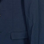 Vorschaubild 7 von Sakko Herren Gr. 48/M Blau Strukturmuster Business Langarm Knopf
