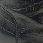 Vorschaubild 6 von LONDON Damen Stiefel Gr. 36 Schwarz Kroko-Optik Schnürstiefel Blockabsatz