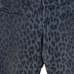 Vorschaubild 5 von Damen Jeans Slim Fit W27/36/S Grau Animal-Print Reißverschluss