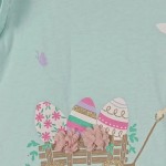 Vorschaubild 6 von Kinder T-Shirt Gr. 128 Blau Mädchen Ostermotiv Rüschen