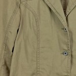 Vorschaubild 7 von Damen Leichte Jacke Blazer Gr. 40/L Oliv Casual Leinen