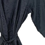 Vorschaubild 5 von Damen Morgenmantel Schwarz Elegant Florales Muster Gr. 38/M
