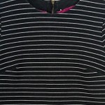 Vorschaubild 6 von Damen Etuikleid Gr. 34/XS Schwarz Gestreift Klassisch Elegant Business