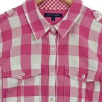 Vorschaubild 5 von Hemdbluse Damen Gr. 36/S Rosa Kariert Baumwolle