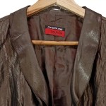 Vorschaubild 4 von Sweatjacke Damen Gr. 38/UNI Braun Polyester Strukturmuster Langarm