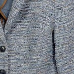 Vorschaubild 6 von Damen Blazer Gr. 38/M Blau Meliert Klassisch Business