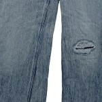 Vorschaubild 7 von Ladies Straight Jeans Damen Blau Uni Gr. W27/36/S mit Cut-Outs