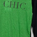 Vorschaubild 4 von Langarmshirt Damen Grün Gr. 38/M Leinen Schriftzug Casual