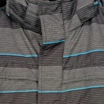 Vorschaubild 5 von Herren Steppjacke Gr. 52/L Gestreift Grau Outdoor Kapuze