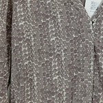 Vorschaubild 6 von Damen Bluse L Beige Casual Gepunktet 3/4-Arm