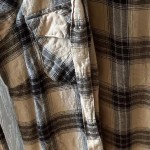 Vorschaubild 5 von Freizeithemd Damen Beige Gr. 34/XS Baumwolle Kariert Casual Langarm