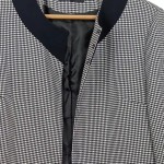 Vorschaubild 3 von Klassischer Mantel Damen Schwarz Gr. 42/XL Polyester Geometrisch Langarm
