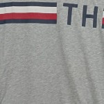 Vorschaubild 7 von T-Shirt Herren Gr. 48/M Grau Baumwolle Logo-Print Casual Kurzarm