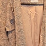 Vorschaubild 4 von Damen Trenchcoat Gr. 34 Beige Kariert Klassisch Mantel