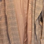 Vorschaubild 5 von Damen Trenchcoat Gr. 34 Beige Kariert Klassisch Mantel