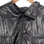 Vorschaubild 3 von Steppjacke Damen Gr. 52 Schwarz Modern Freizeit Langarm