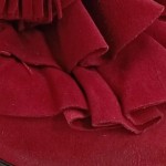 Vorschaubild 7 von Sandaletten Damen Gr. 36 Rot Feminin High Heels Rüschen Quasten