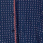 Vorschaubild 5 von Schlafanzug Oberteil Damen Blau Gepunktet Kurzarm Casual