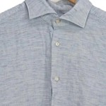 Vorschaubild 5 von Boggi Herren Business Hemd Blau Meliert Gr. 50/L Langarm