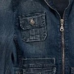 Vorschaubild 5 von Damen Jeansjacke Gr. 38 Blau Casual Jacke