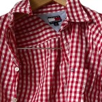Vorschaubild 4 von Herren Freizeithemd Rot Kariert Gr. 52/XL Baumwolle