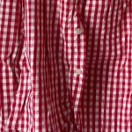 Vorschaubild 6 von Herren Freizeithemd Rot Kariert Gr. 52/XL Baumwolle