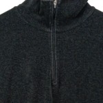 Vorschaubild 3 von Fleecepullover Herren Schwarz Gr. 52/XL Polyester Uni Casual Langarm