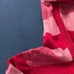 Vorschaubild 4 von Strickjacke Mädchen Gr. 80 Mehrfarbig Gestreift Kapuze Baumwolle