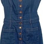 Vorschaubild 6 von Jeanskleid Damen Gr. 32/XXS Blau Baumwolle Uni Casual Freizeit Knopf