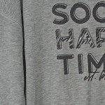 Vorschaubild 6 von Damen Sweatshirt Happy Times Grau Gr. 38/M