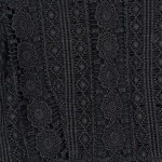 Vorschaubild 7 von Damen Spitzenkleid Gr. 38 Schwarz Elegant Lochmuster Festlich