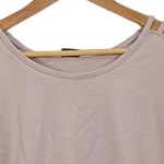 Vorschaubild 4 von Damen Langarmshirt Gr. 44/46 Rosa Cut-Out Schulter Casual