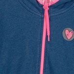 Vorschaubild 6 von Kinder Mädchen Sweatjacke Kapuzenjacke Blau Gr. 116/122 Sportlich