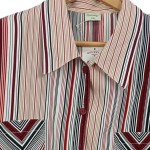 Vorschaubild 5 von Damen Bluse gestreift Mehrfarbig Gr. 44/XXL Casual Hemdbluse