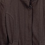 Vorschaubild 5 von Wollmantel Damen Braun Gr. 34/XS Wolle Uni Klassisch Langarm Alltag