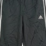 Vorschaubild 3 von Jogginghose Herren Gr. 50/L Schwarz Polyester Gestreift Sportlich 34 cm