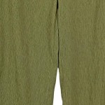Vorschaubild 7 von Damen Stoffhose Grün Gr. L Casual Weite Hose Strukturmuster